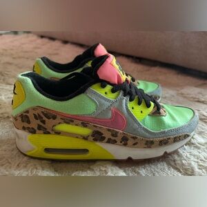 Rare Air Max 90 LX "Denim Leopard Print" sneakers Size 10